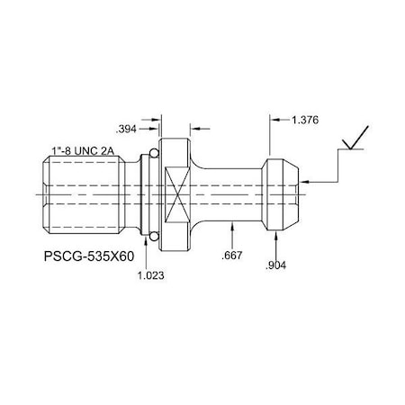 Tj Davies Co Coolant Through Retention Knob PSCG-535X60